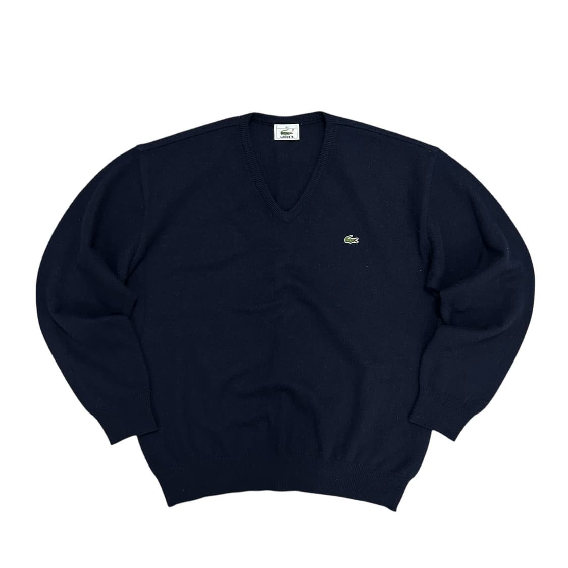 라코스테 네이비 울 브이넥 니트(100) 상품이미지1
