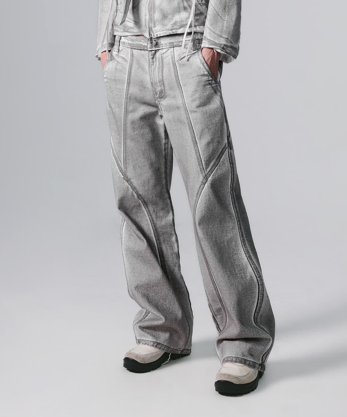 나체 SEAM LINE 워싱 진 (UNISEX) 상품이미지1