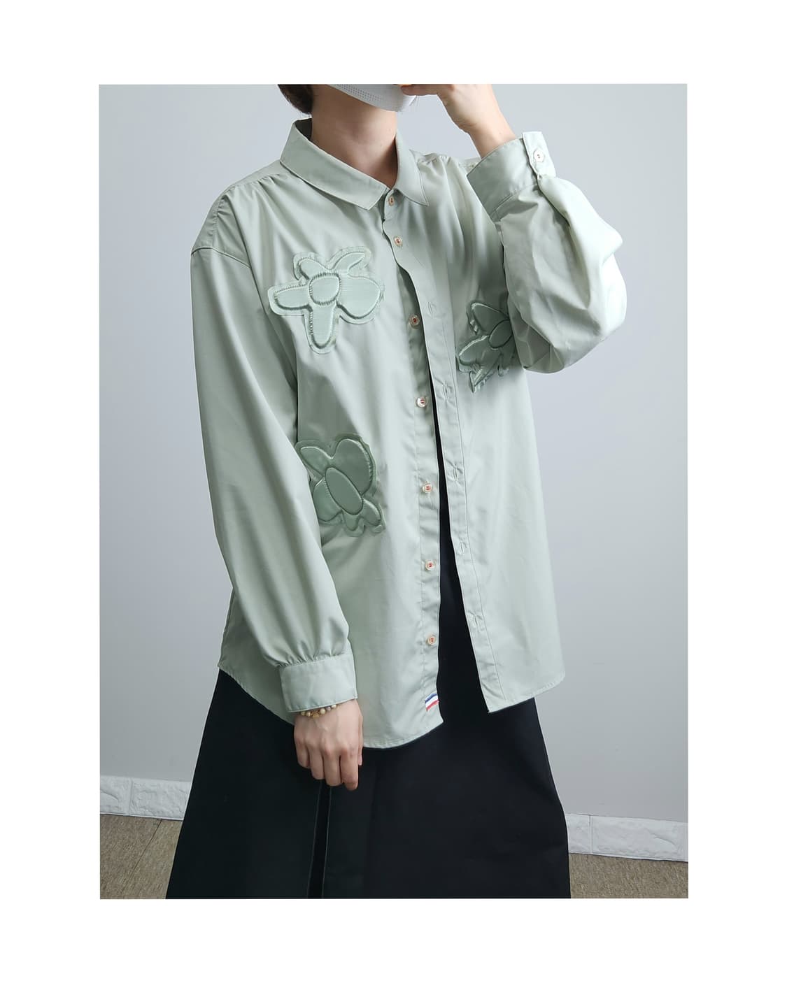 PERSON'S  엠보싱 블라우스 상품이미지1