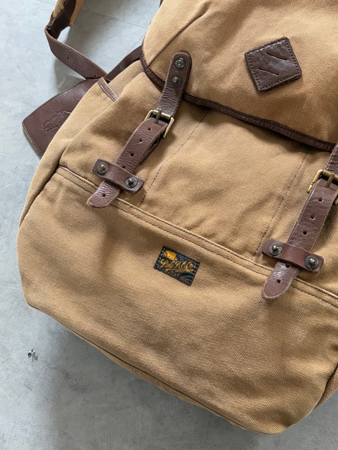 Polo 폴로 랄프로렌 레더 트림 캔버스 백팩 상품이미지5