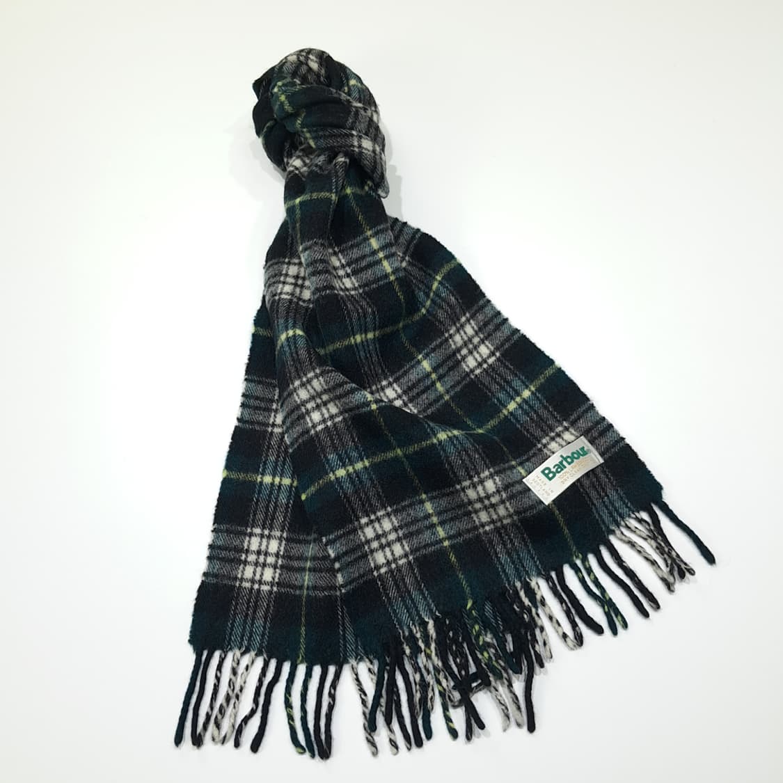 MX634 바버 00s 스코틀랜드판 램스울 타탄체크 머플러목도리 상품이미지2