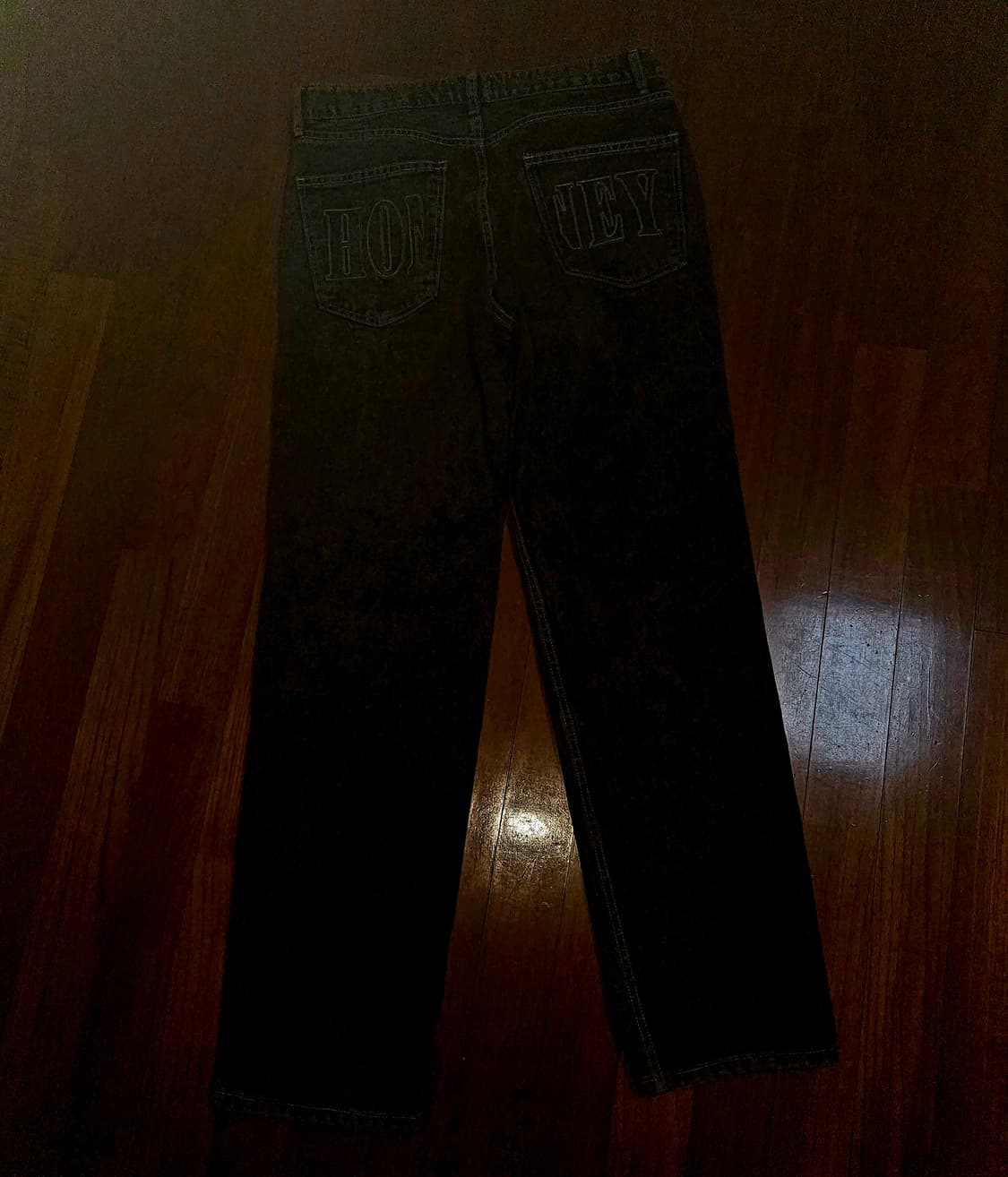 허니스쿱하우스 허니 스티치 데님 브라운 상품이미지3