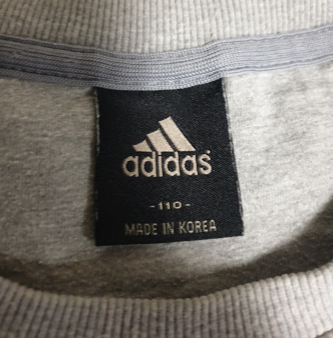 아디다스 리니어 크루 B 기모 맨투맨 그레이 (XL) 상품이미지2