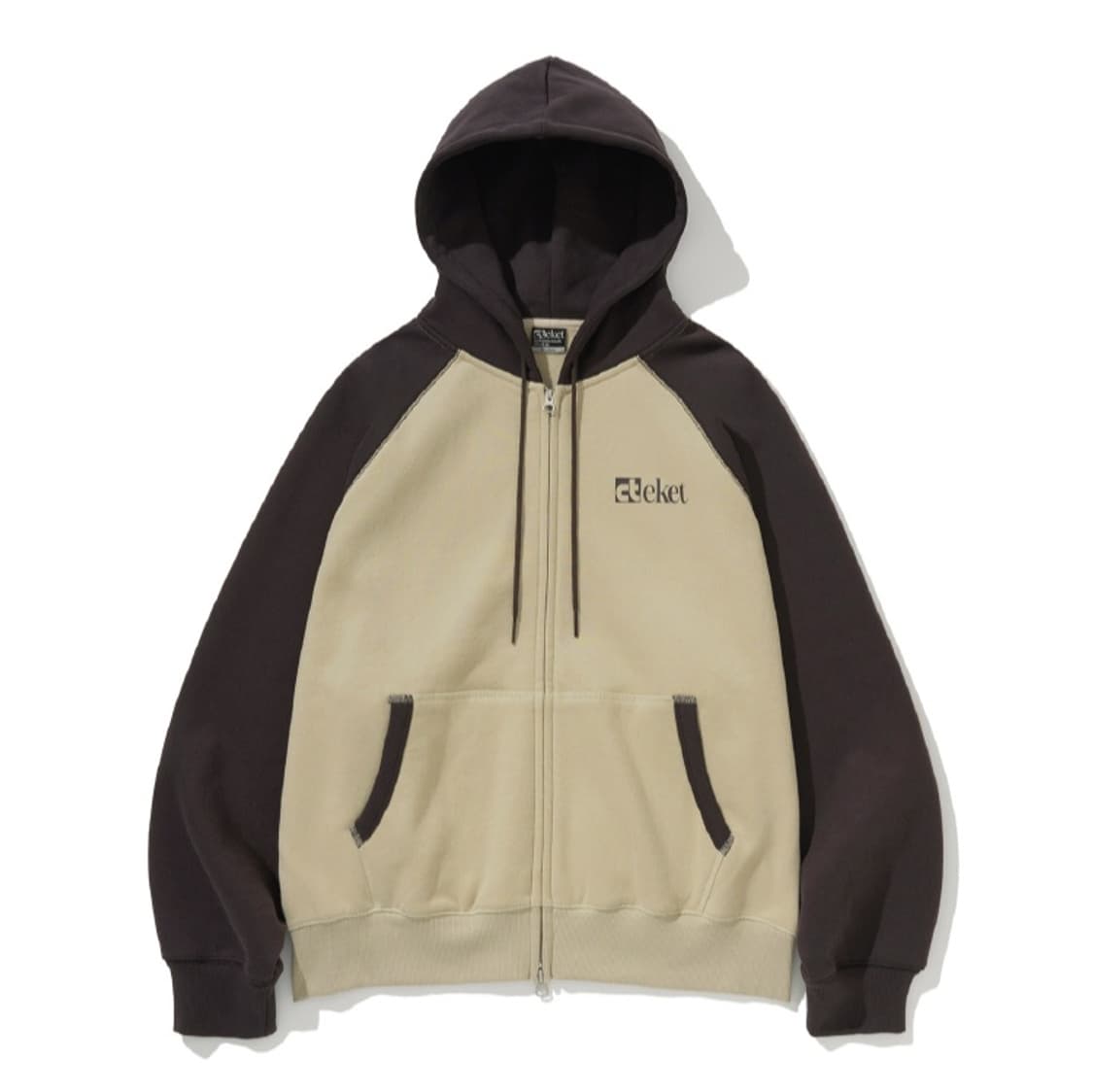 Plan Zip-Up Hoodie 'Beige' 상품이미지1