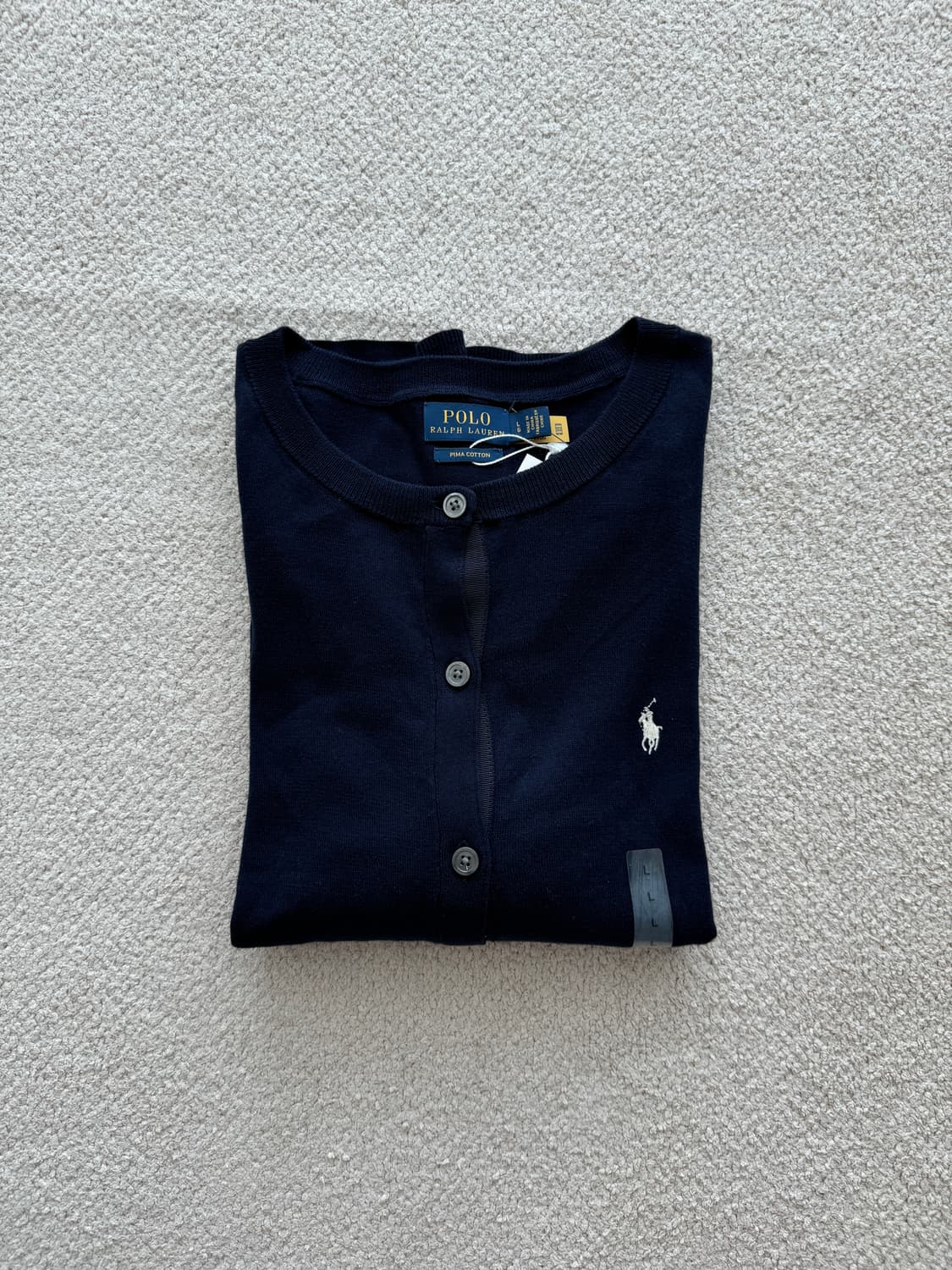 (새상품/정품) 폴로랄프로렌 피마코튼 가디건 (네이비) 상품이미지1