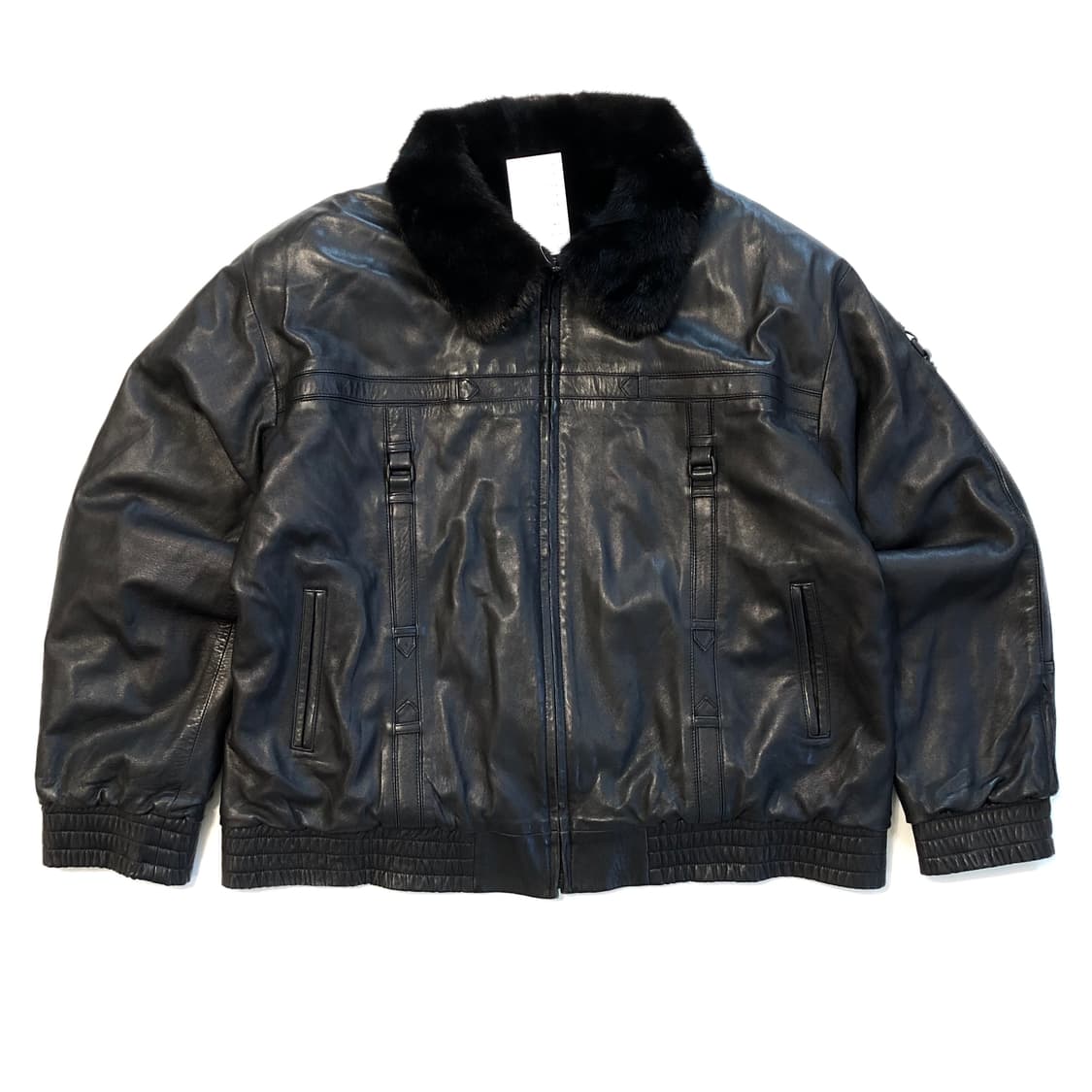 밍크퍼 리버시블 레더자켓 상품이미지1