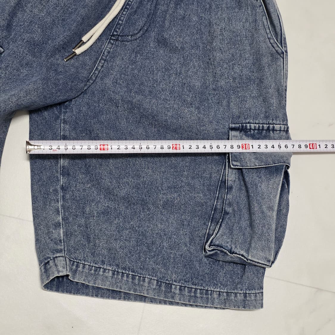 M 리메인세컨드 데님 카고 반바지 버뮤다팬츠 상품이미지5