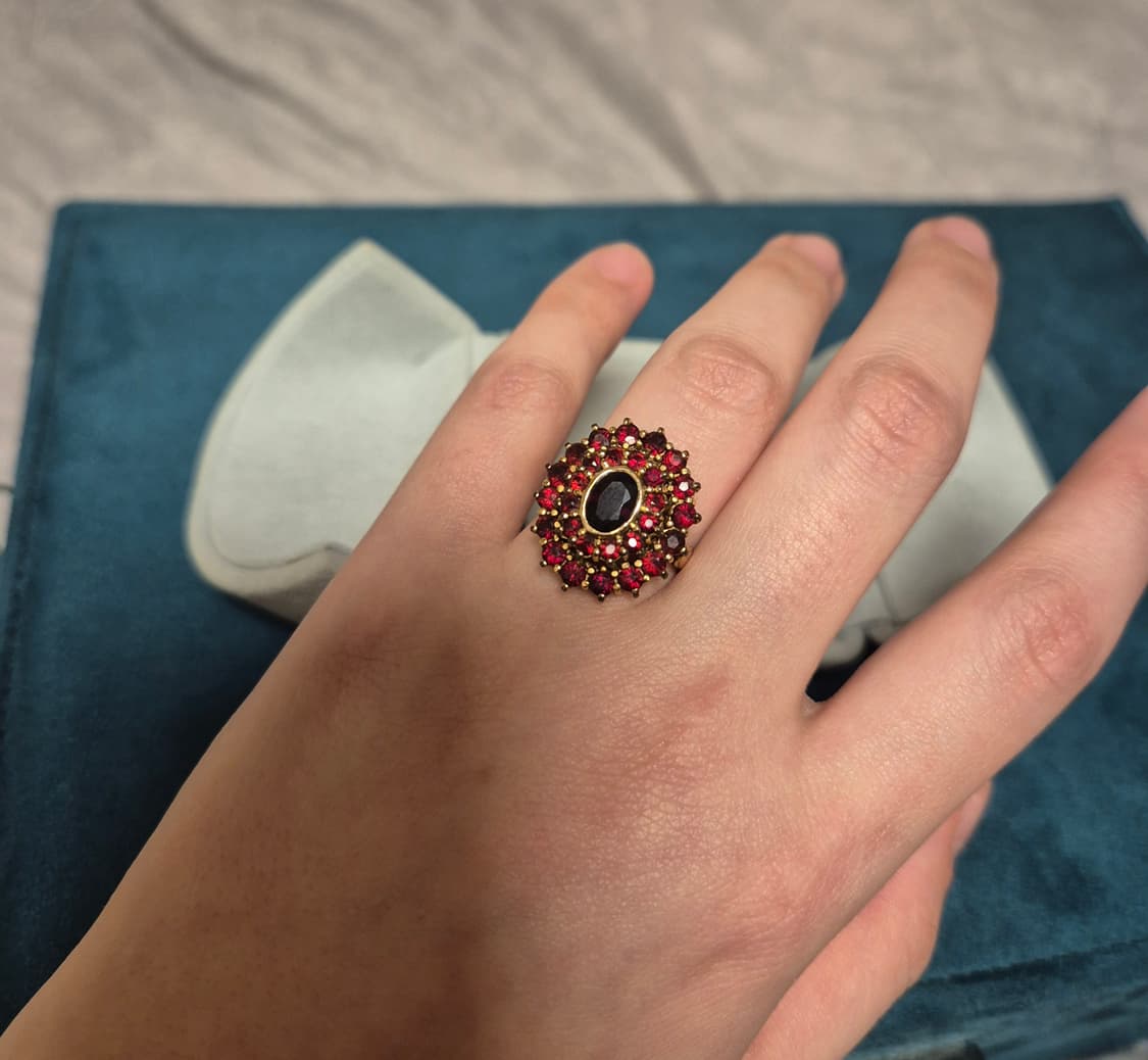 가넷 반지 (빈티지, 10호~10호반, s925, 퀄리티 진짜좋음) 상품이미지3