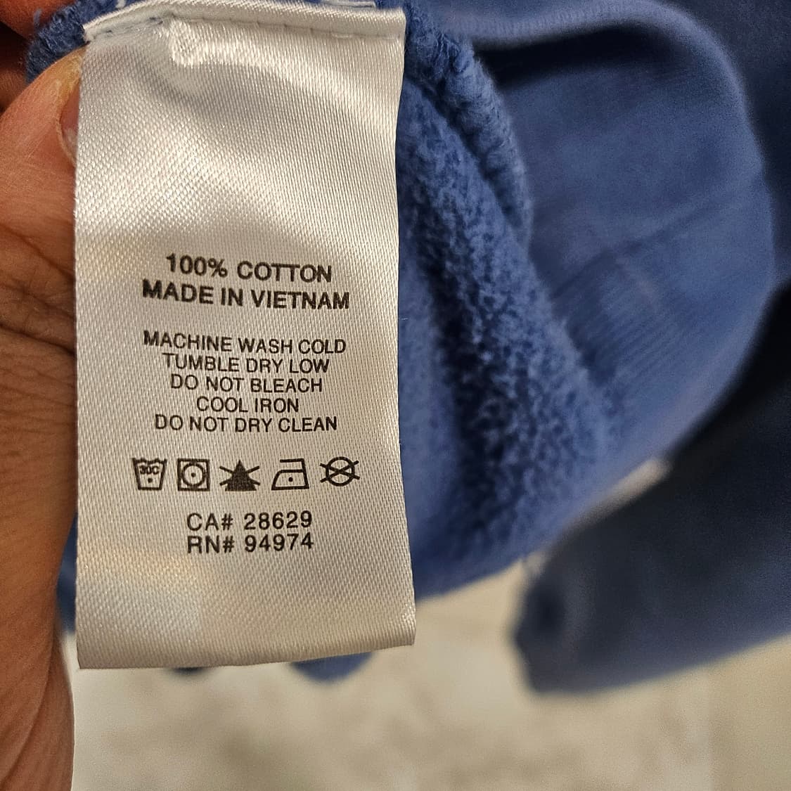 정품 스투시 블루 스웻 맨투맨 XL 상품이미지7