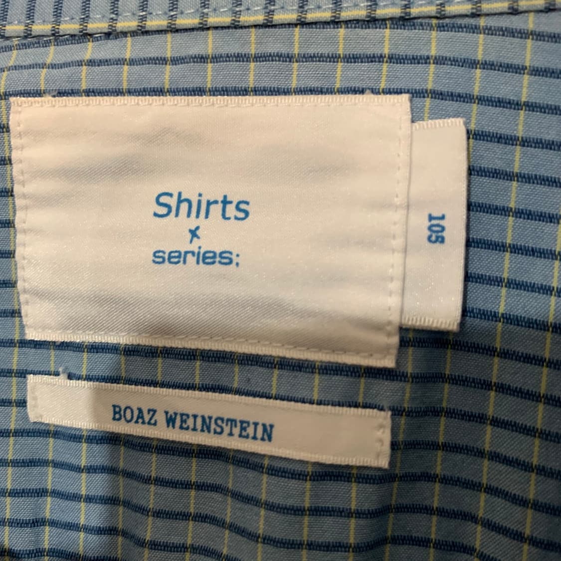 XL 시리즈 셔츠 바이 보아즈 웨인스타인 체크 셔츠 남방 상품이미지5