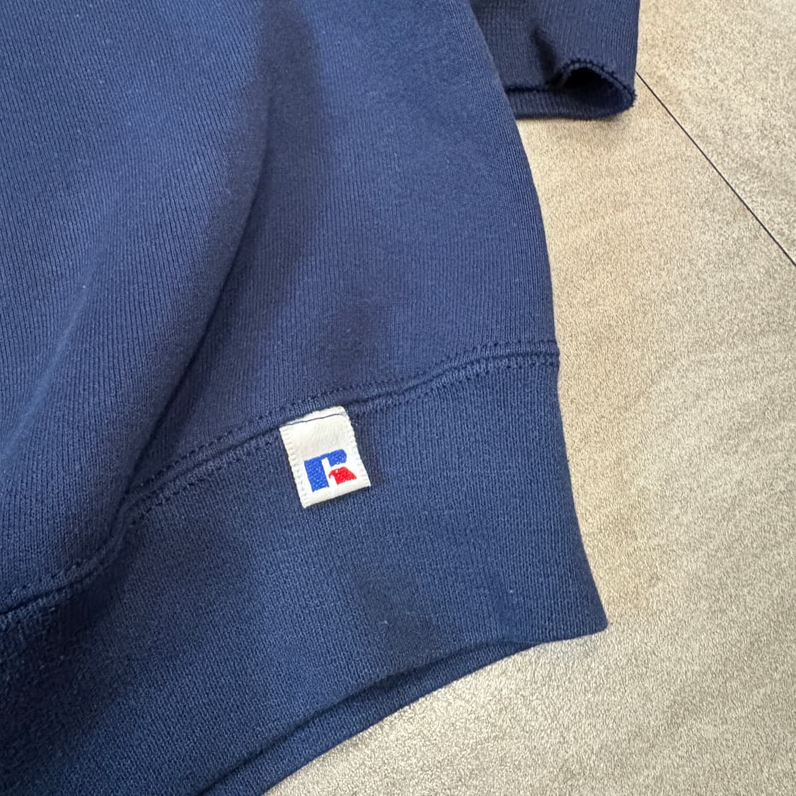 90s 90년대 미국 생산 러셀 블랭크 네이비 스웻셔츠 상품이미지6