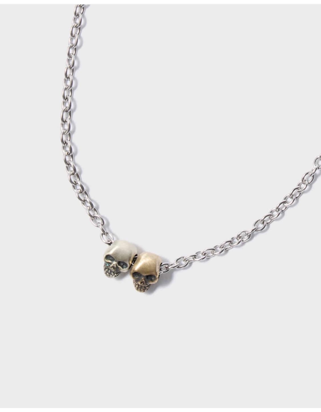 히스테릭 글래머 오리지널 스컬 팬던트 네클리스 실버 상품이미지2