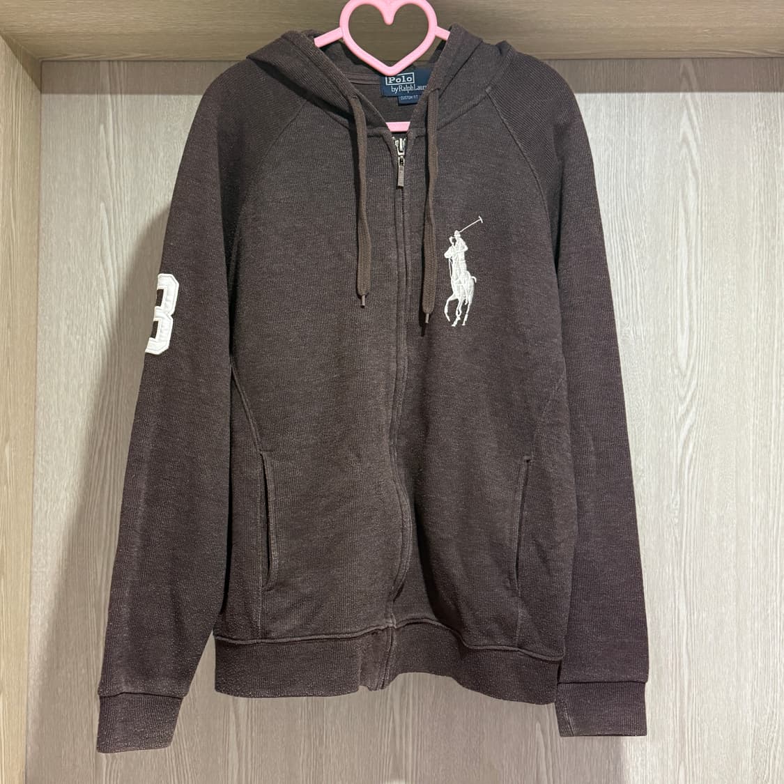 폴로 랄프로렌 빅포니 브라운 후드집업 상품이미지4