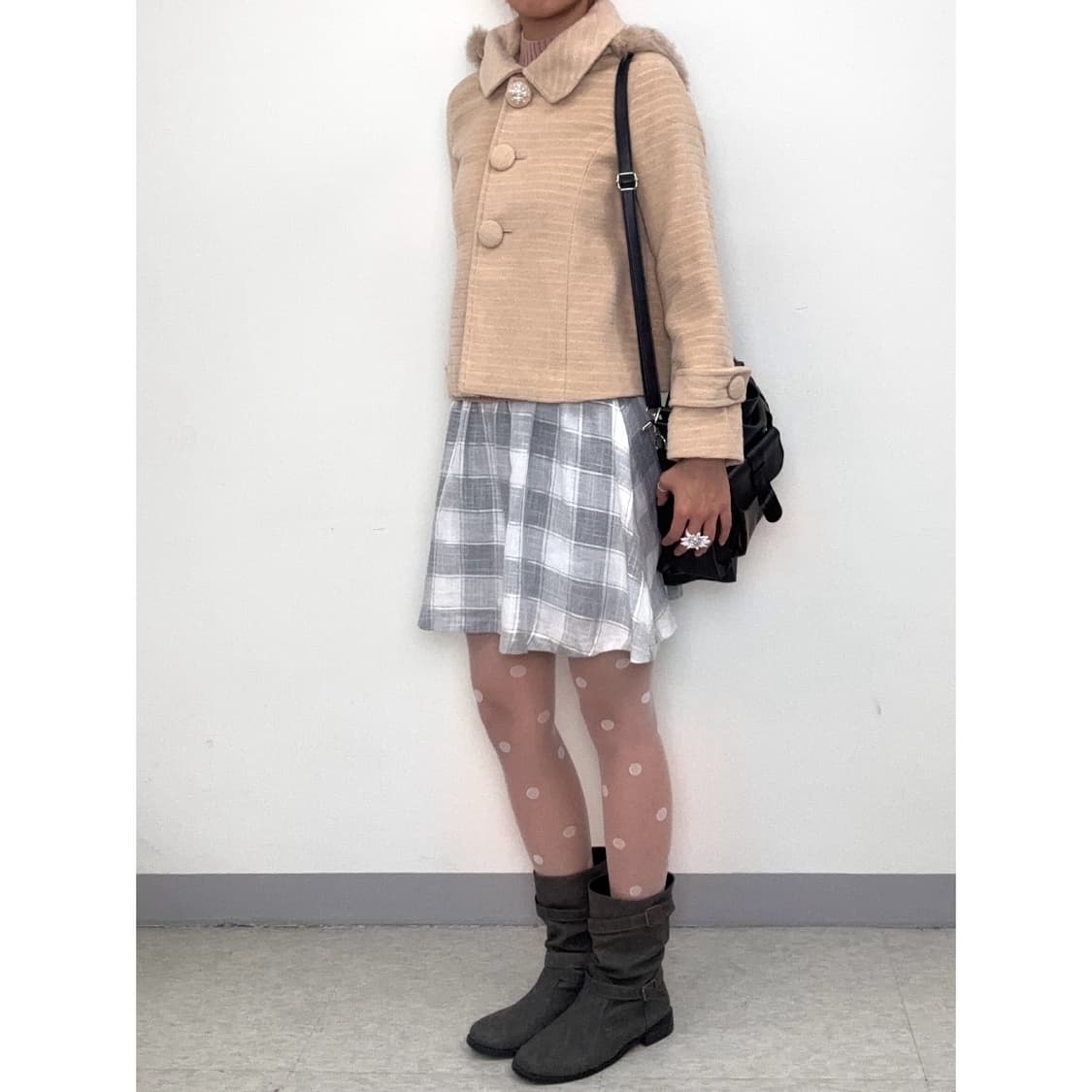 빈티지 하프 코트 자켓 상품이미지3