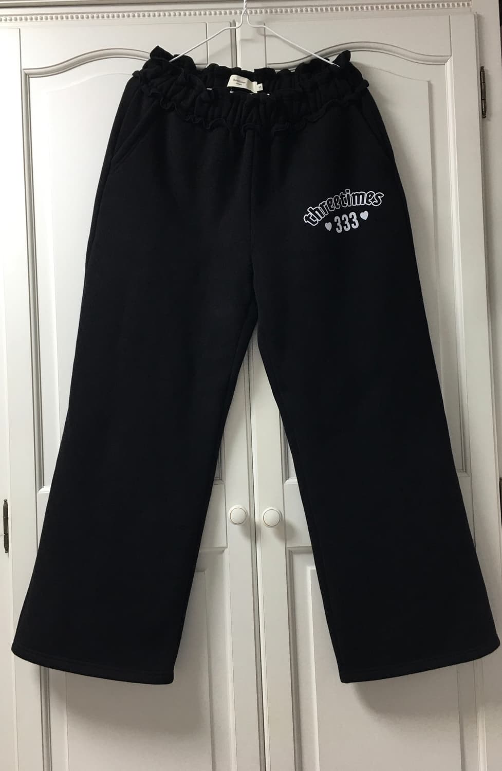 쓰리타임즈 스머프 팬츠 블랙 S 상품이미지2