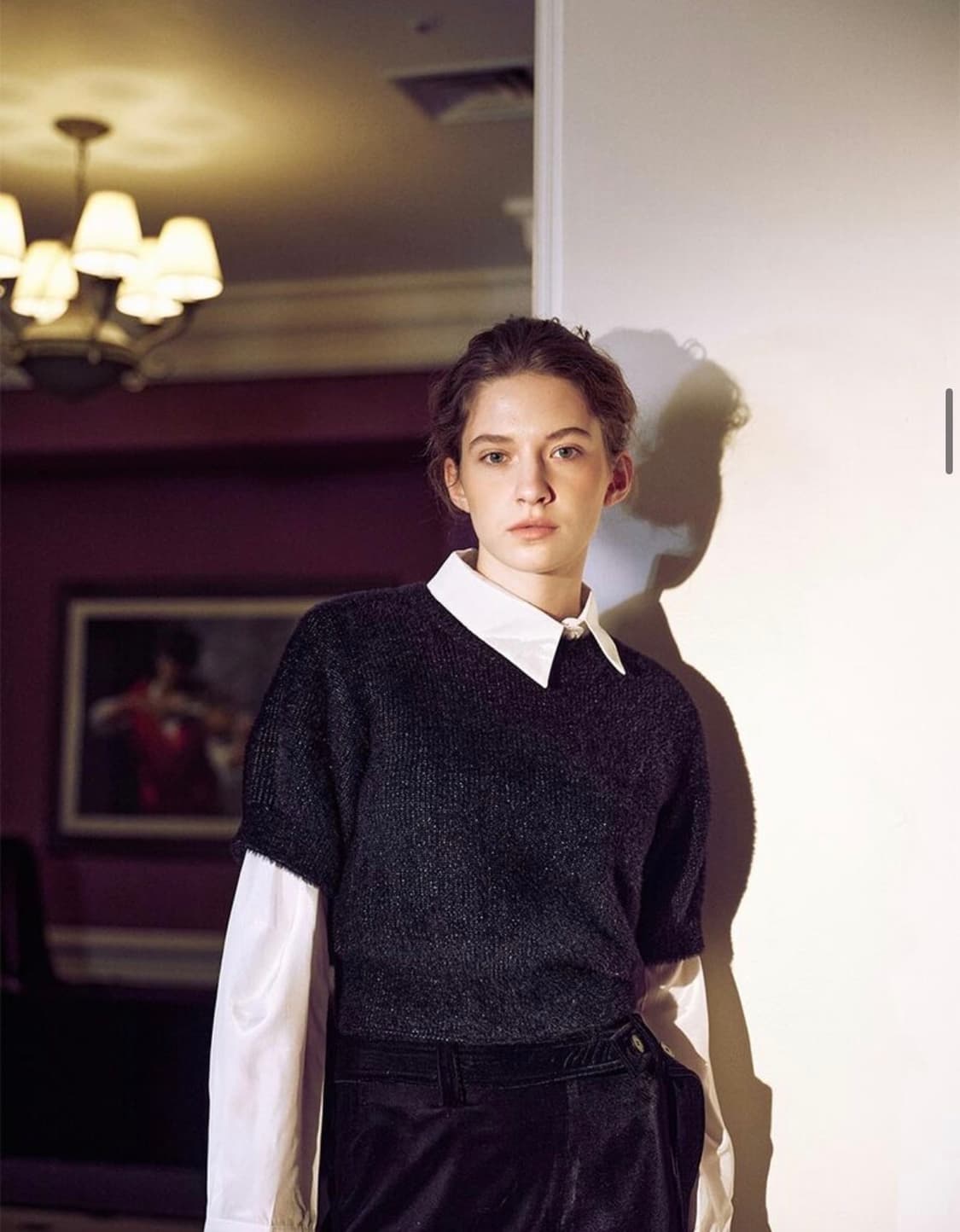 루에브르 Fluffy Short Sleeve Knit Top + Arm  상품이미지1