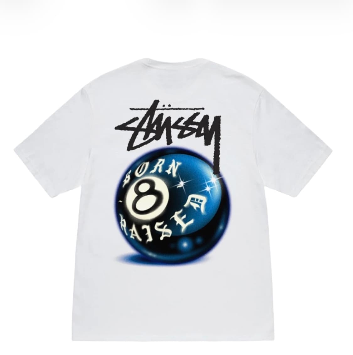 스투시 x 본앤레이즈드 8볼 티셔츠 반팔 상품이미지1