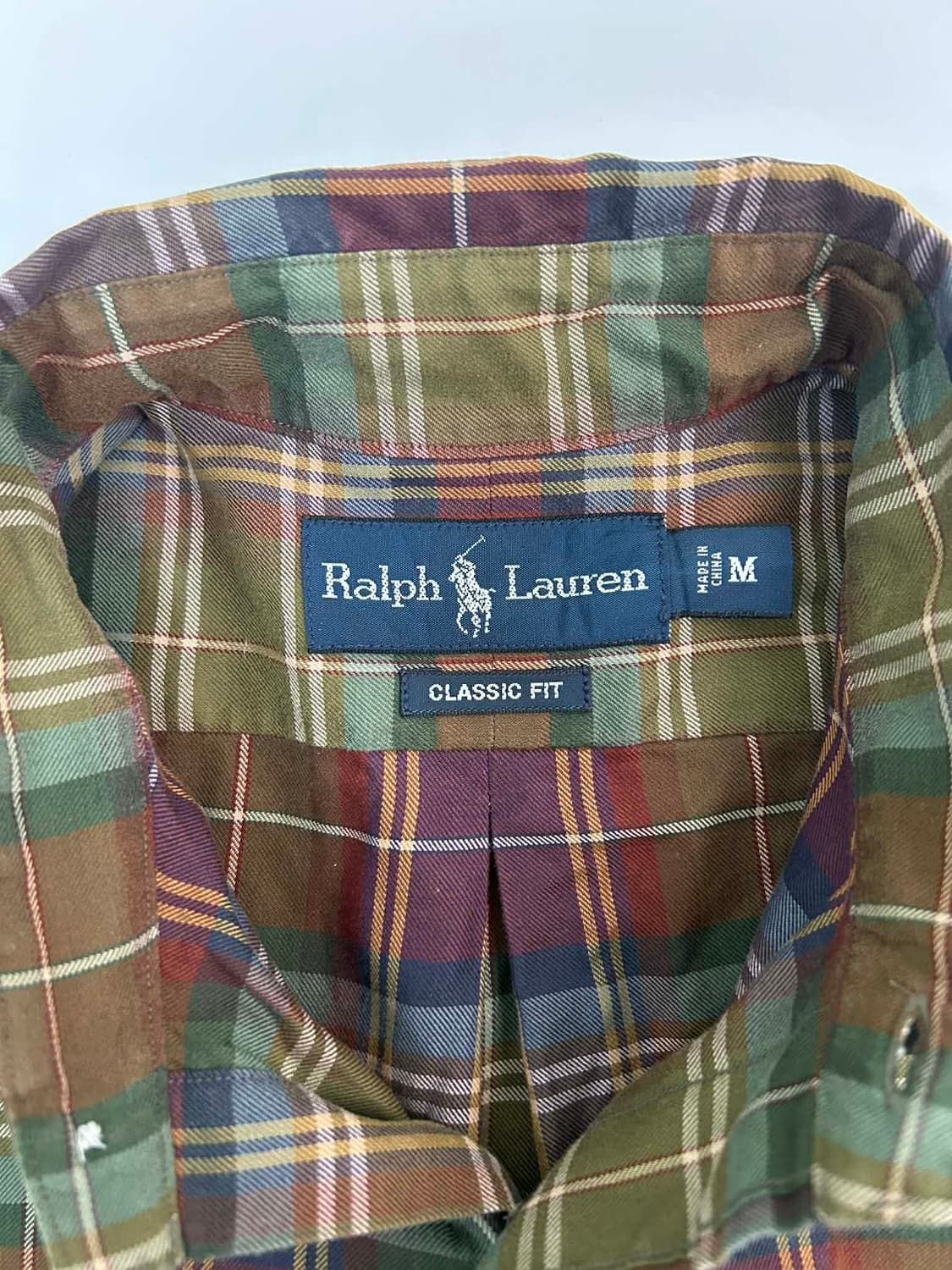 [M] 폴로 랄프로렌 클래식핏 플레이드 체크 패널 셔츠 상품이미지3