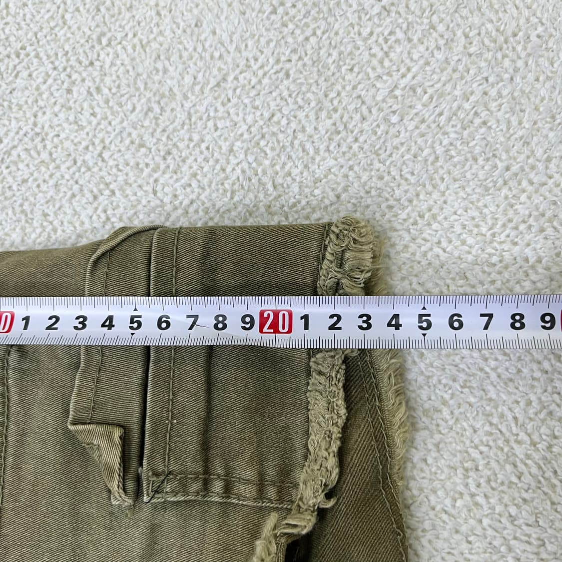 실측확인 아우라진스 데님 숏팬츠 0415M 상품이미지5