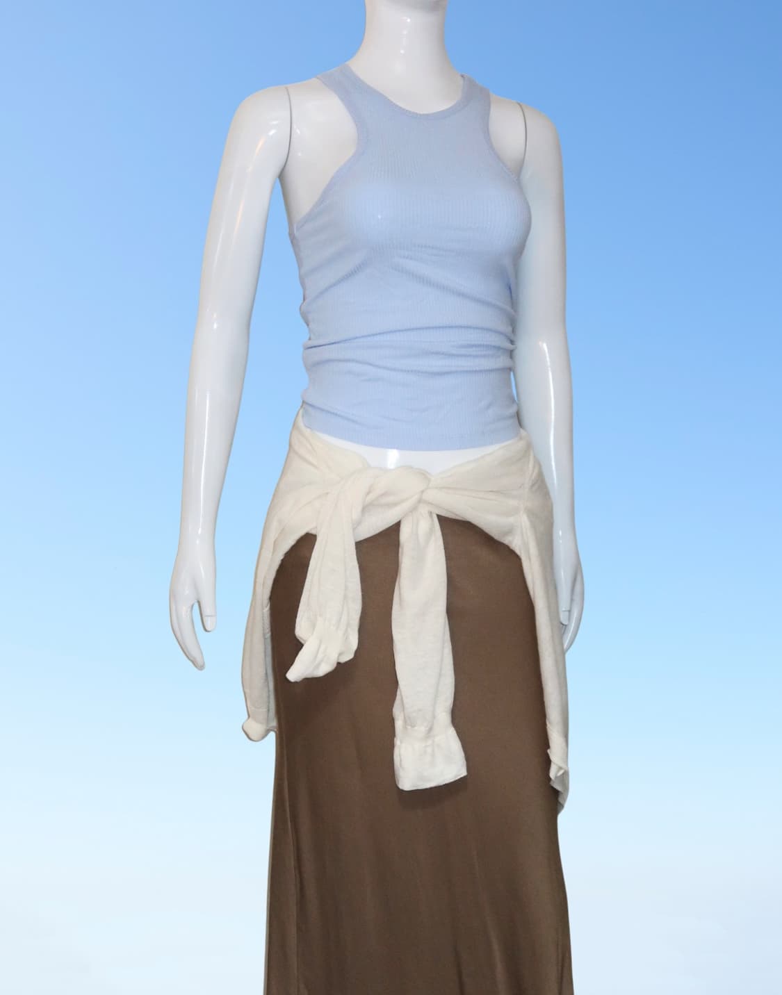 Mocha Satin Skirt 상품이미지8