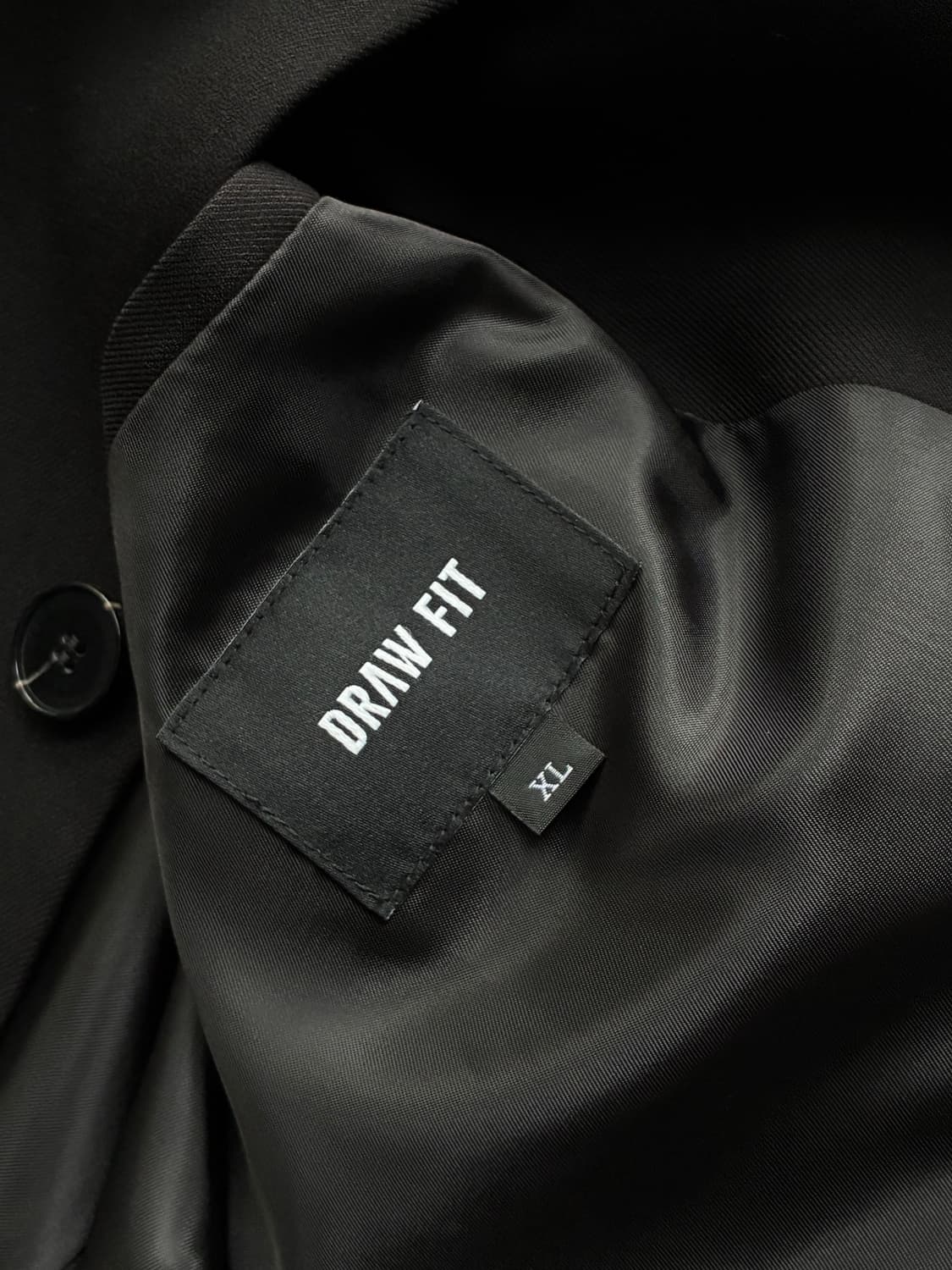(XL)[서강준PICK] 드로우핏 오버사이즈 도브 울 블레이저 BLACK 상품이미지9