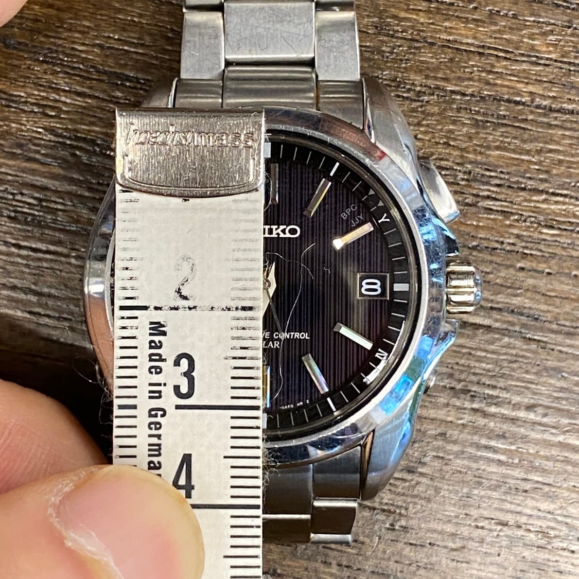 Seiko 세이코 브라이츠 솔라 쿼츠 라디오 은장 메탈 시계 상품이미지9