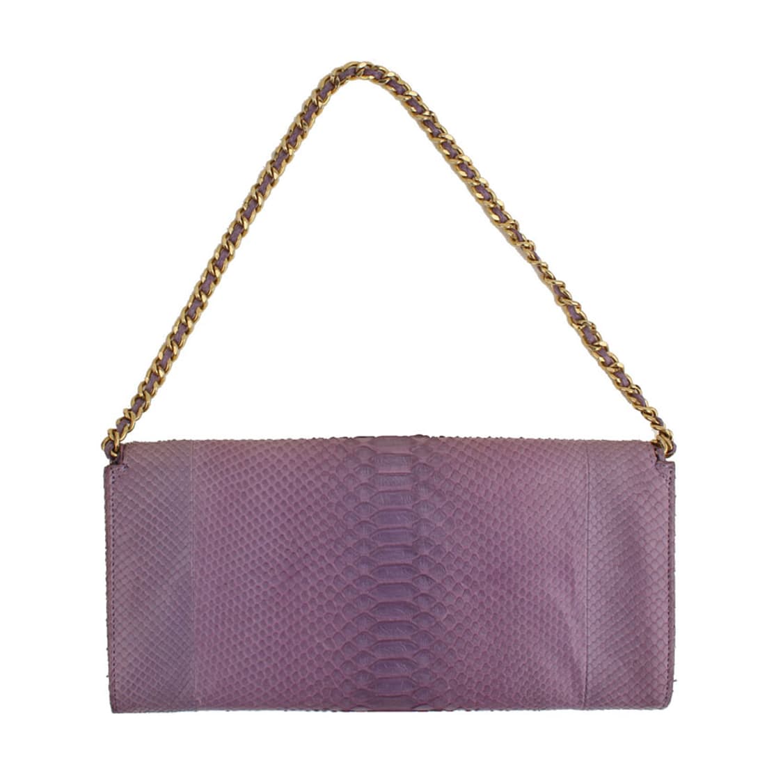 CASHHIMI 아나콘다 바이올렛 금장 플랩 클러치겸 숄더백 상품이미지3