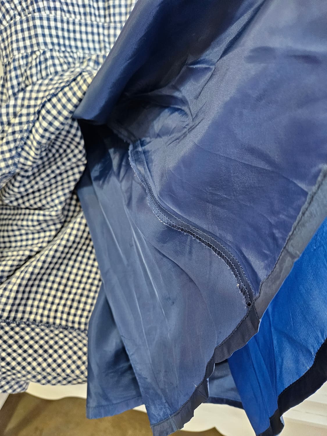 Fint 세일러 체크 원피스 상품이미지7