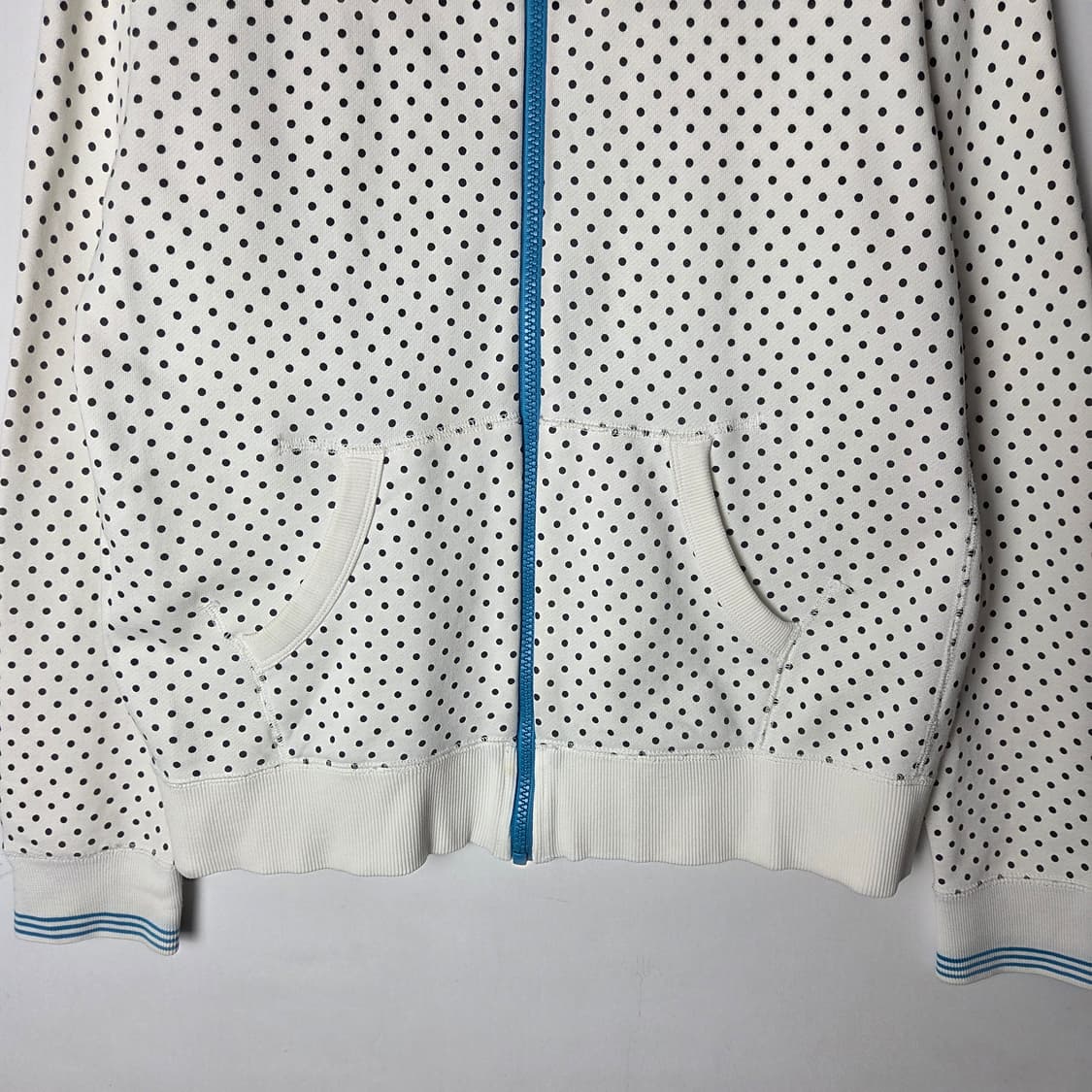 [Adidas] 아디다스 도트 화이트 후드집업 상품이미지4