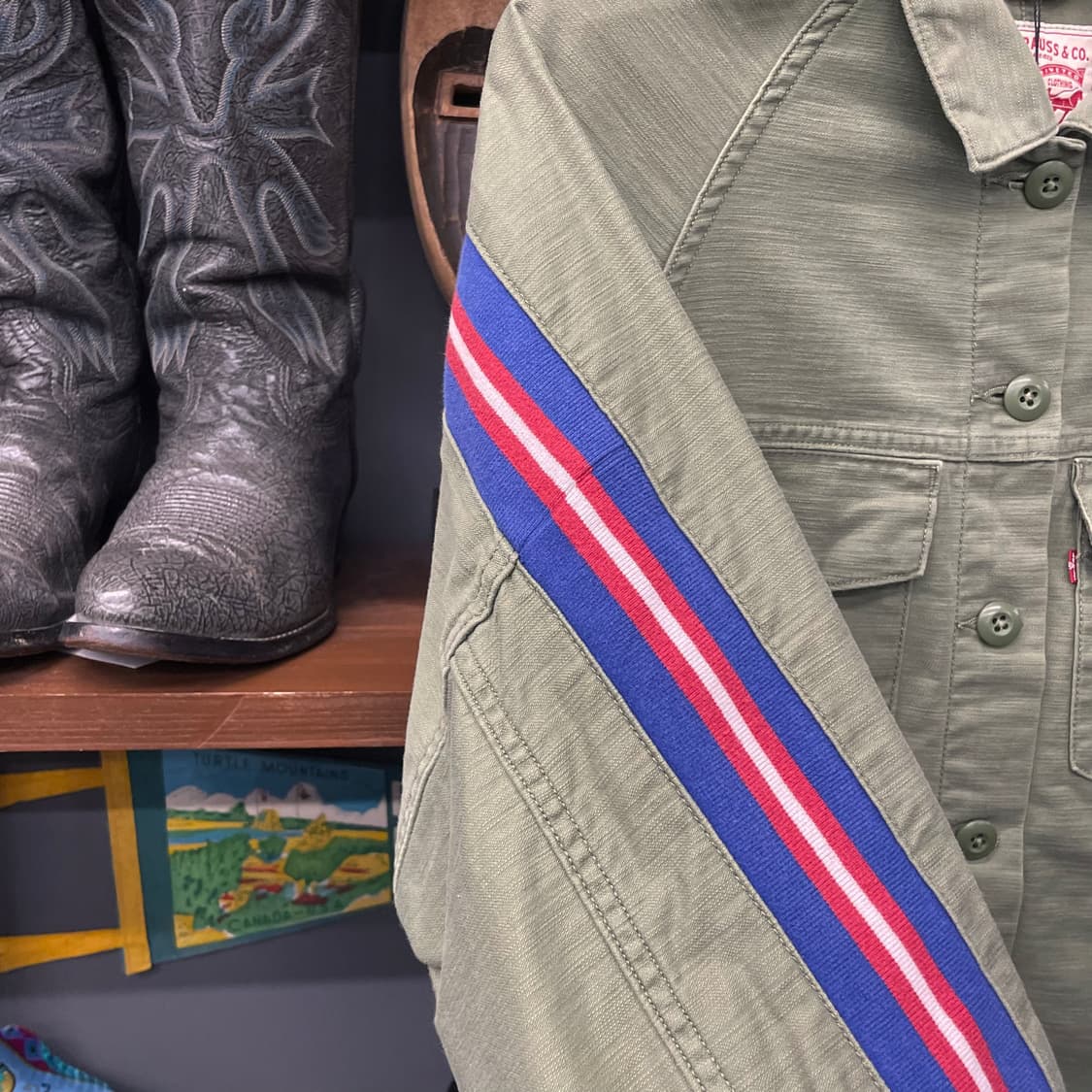 리바이스 밀리터리 트랙 크롭 사이드라인 자켓 N117 상품이미지6