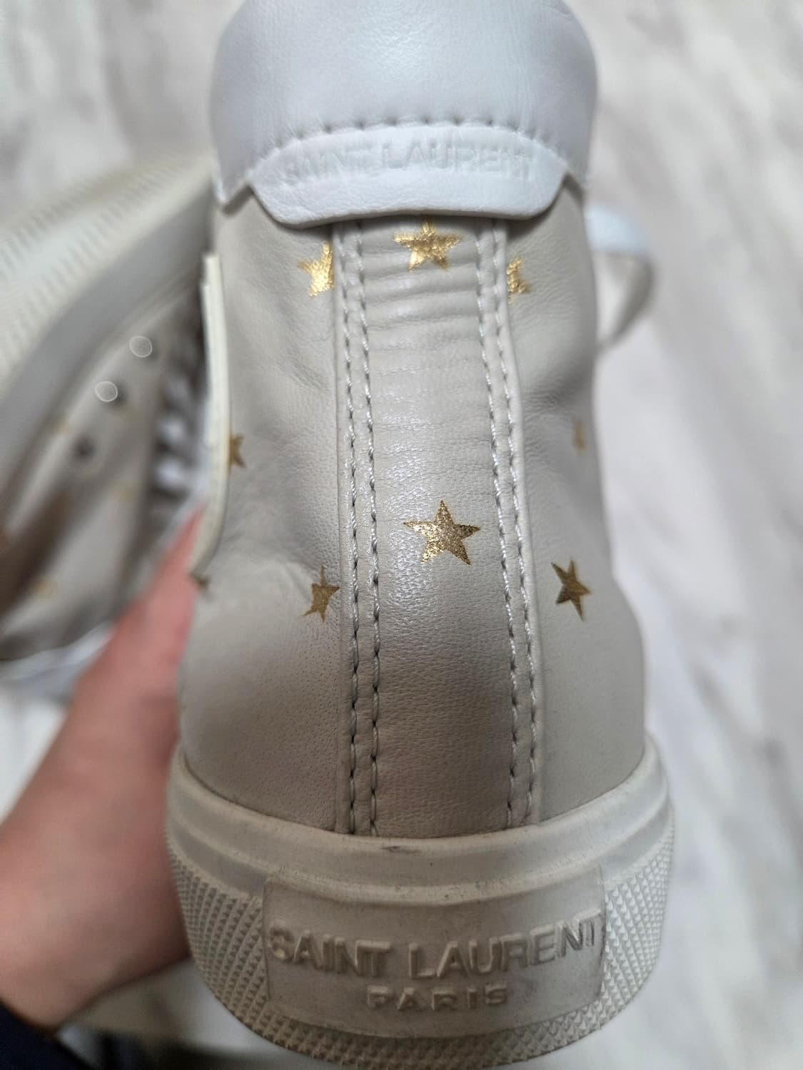 생로랑 레더 하이탑 스니커즈 상품이미지8