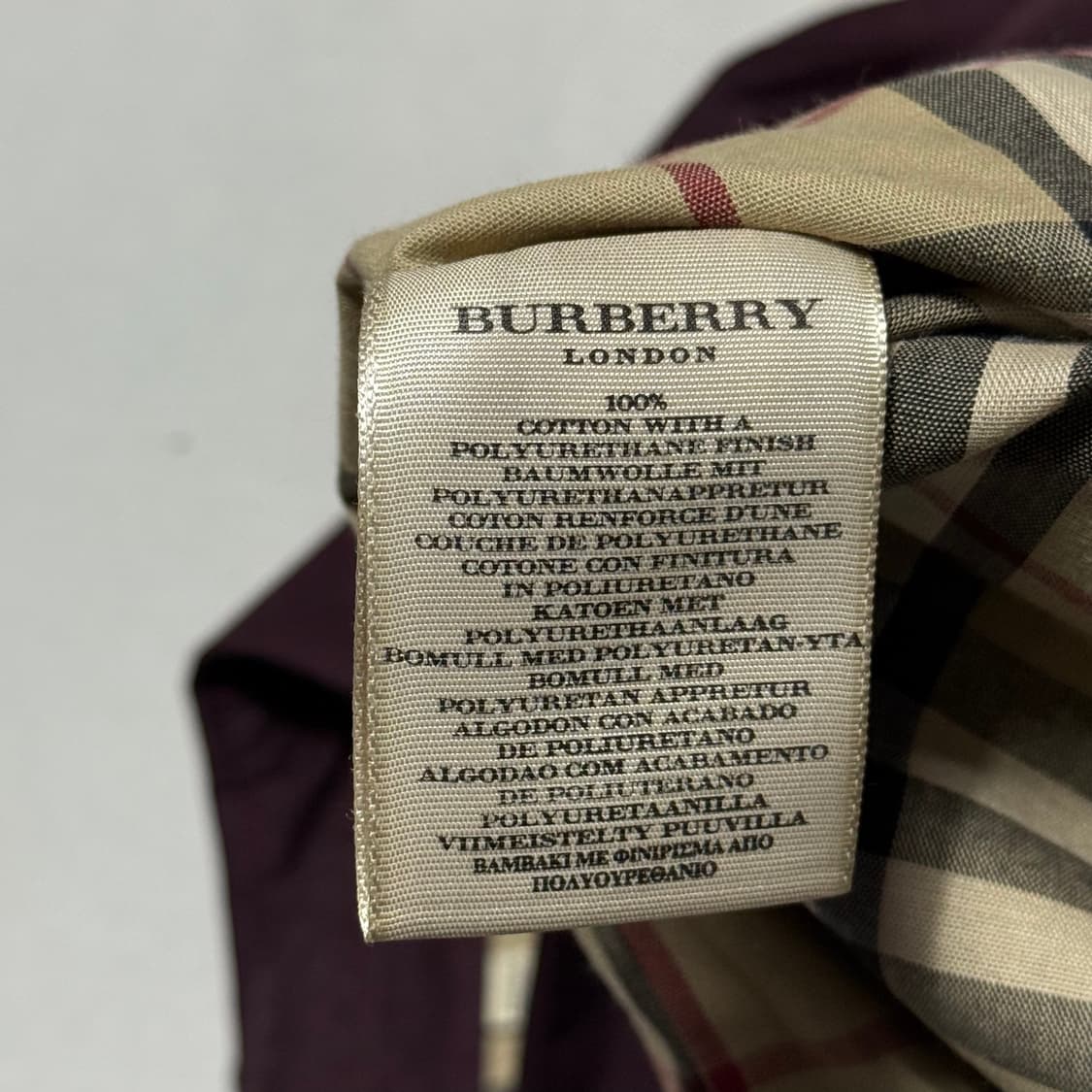 48 버버리 와인 싱글 코트 상품이미지5