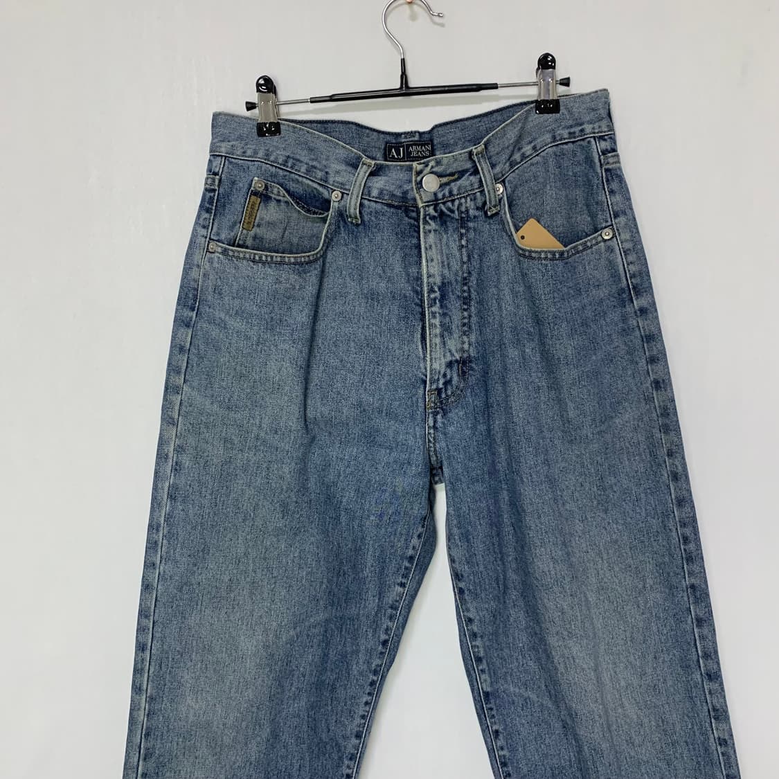 아르마니진 청바지 중청 워싱 데님팬츠 빈티지 00s 31인치 상품이미지2