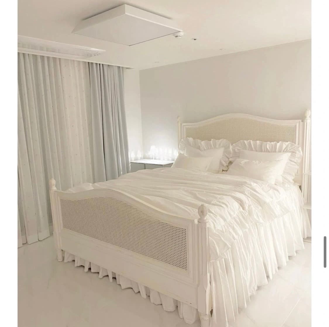 화이트 프릴차렵이불커버 슈퍼싱글  상품이미지8