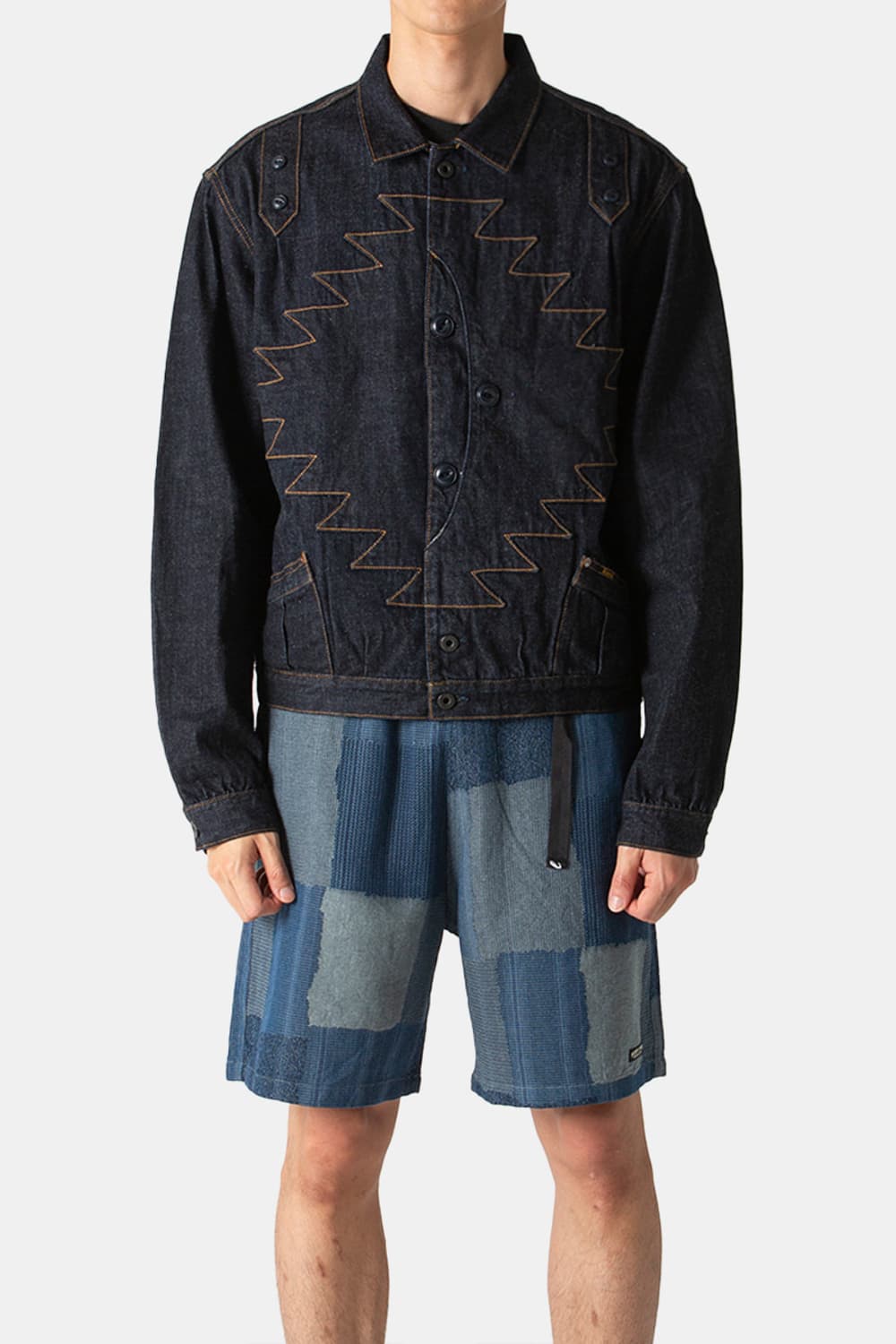 캐피탈 12온즈 데님 산토 도밍고 썬더버드 자켓 인디고 44 상품이미지2