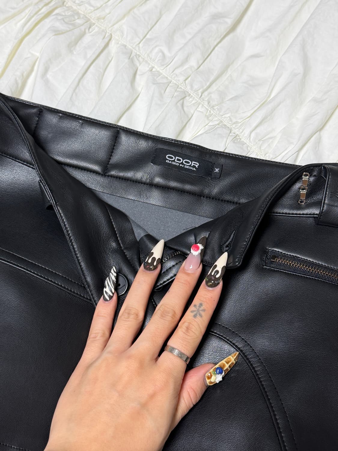 Odor 레더 스커트 M 상품이미지3