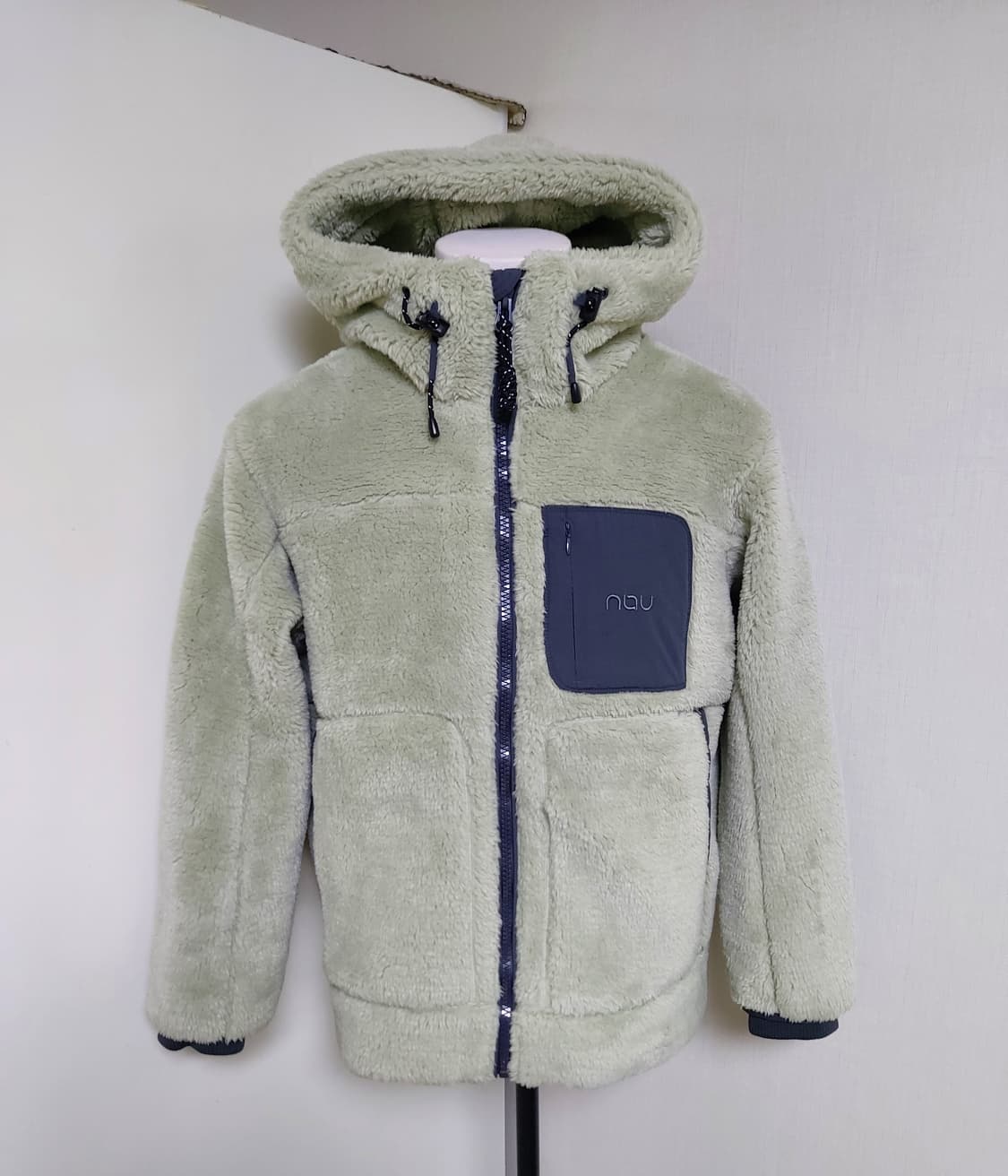 나우 공용 U 포그니 후리스 배색 후드 자켓 (M 오버핏)

 상품이미지1