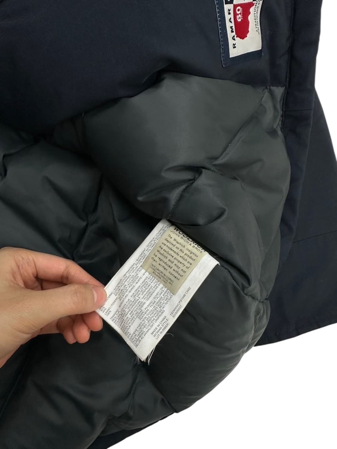 울리치 덕다운 패딩 네이비 (여성L) 상품이미지9