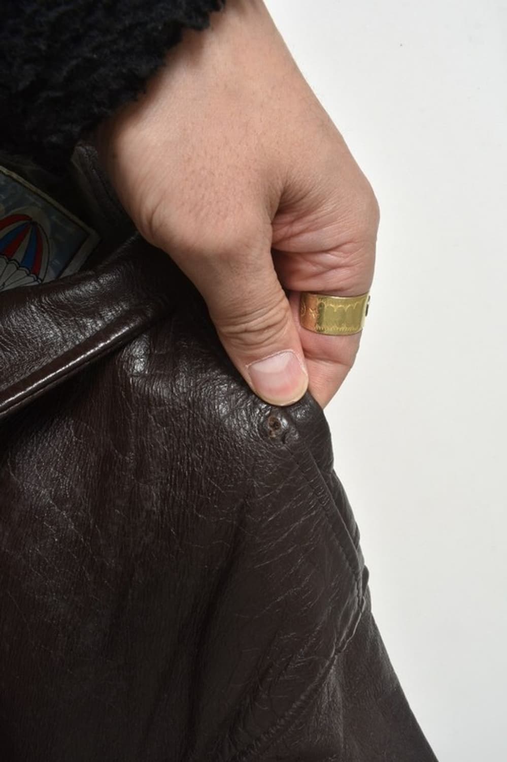 리얼 레더 A-2 항공 점퍼 가죽 자켓 N1172 상품이미지8