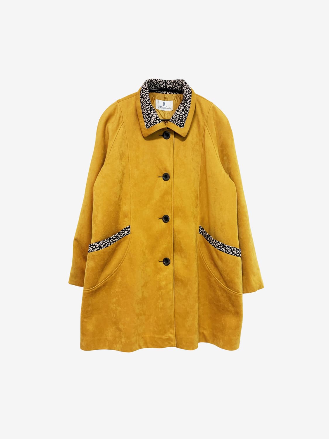 Raglan Detail Midi Coat - Mustard 상품이미지1