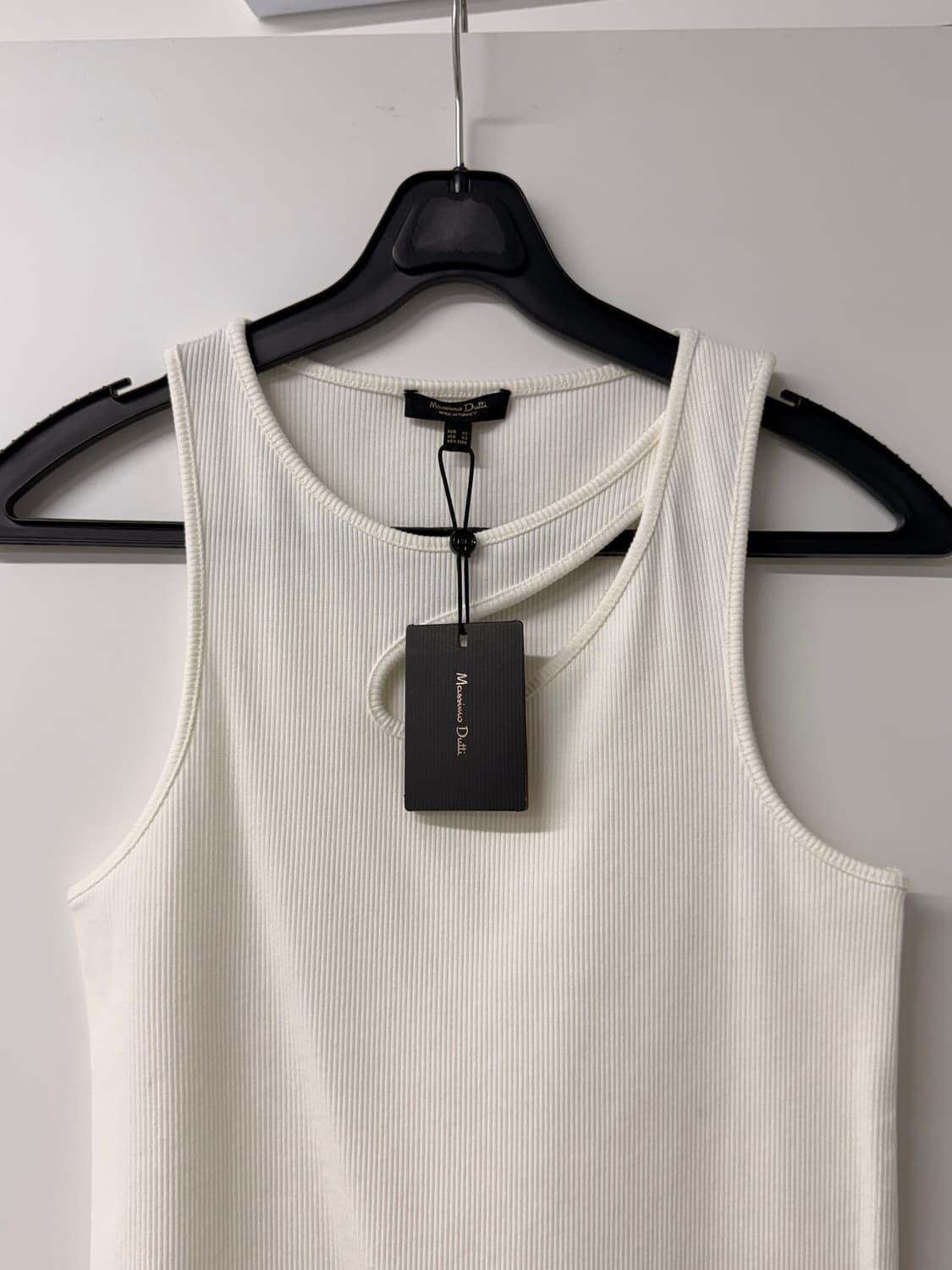 마시모뚜띠 Massimo Dutti 컷아웃 리브 탱크탑 (새제품) 상품이미지2