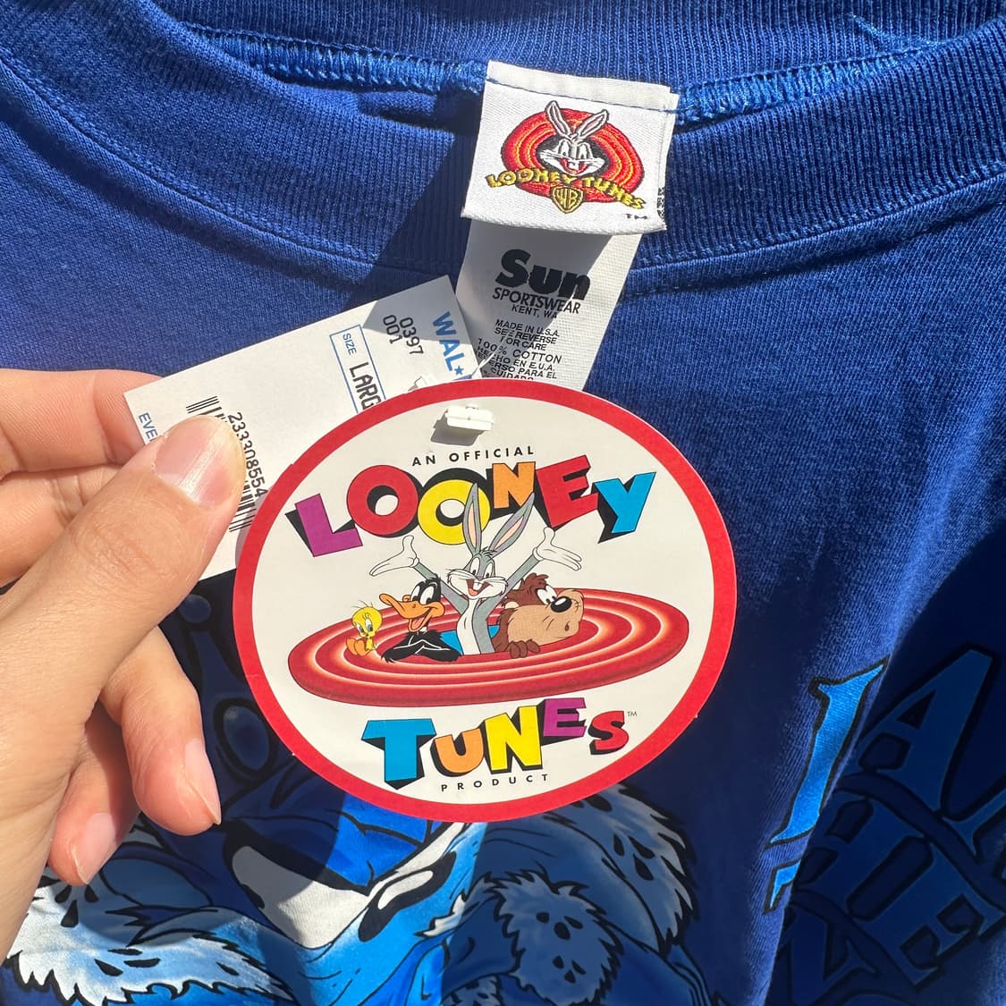 97 made in usa looney tunes taz t shirt 상품이미지4