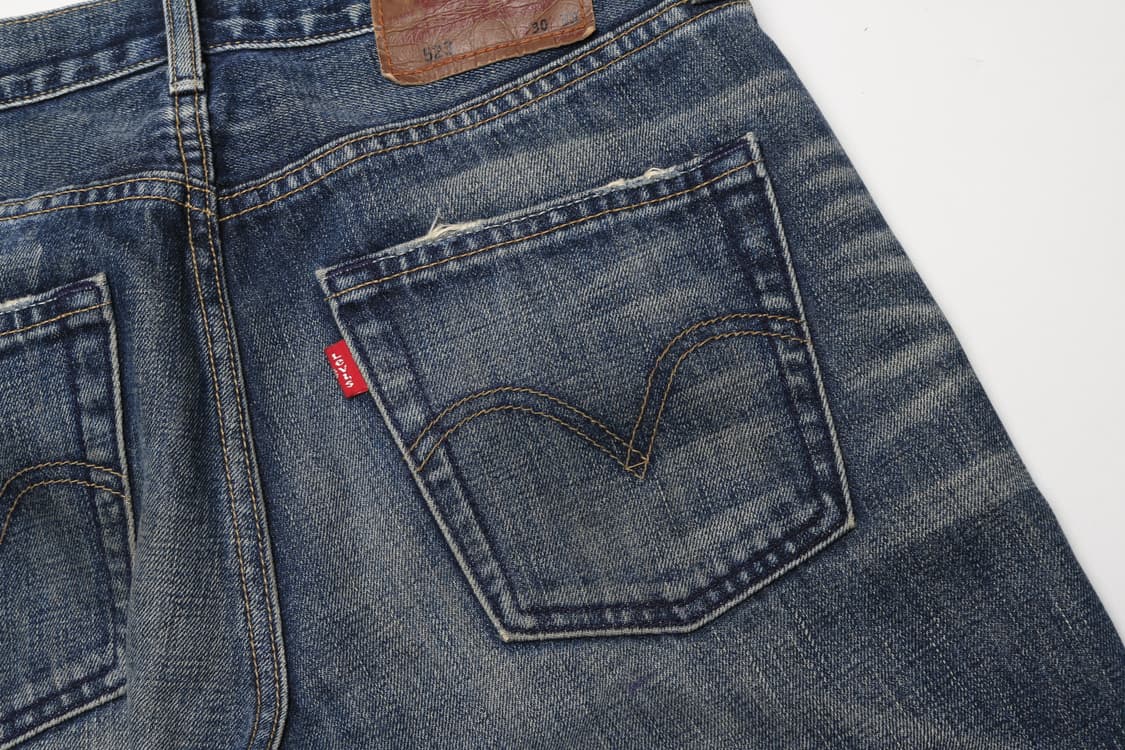 [30인치] 리바이스 523 스트레이트 워싱 데님팬츠 상품이미지8