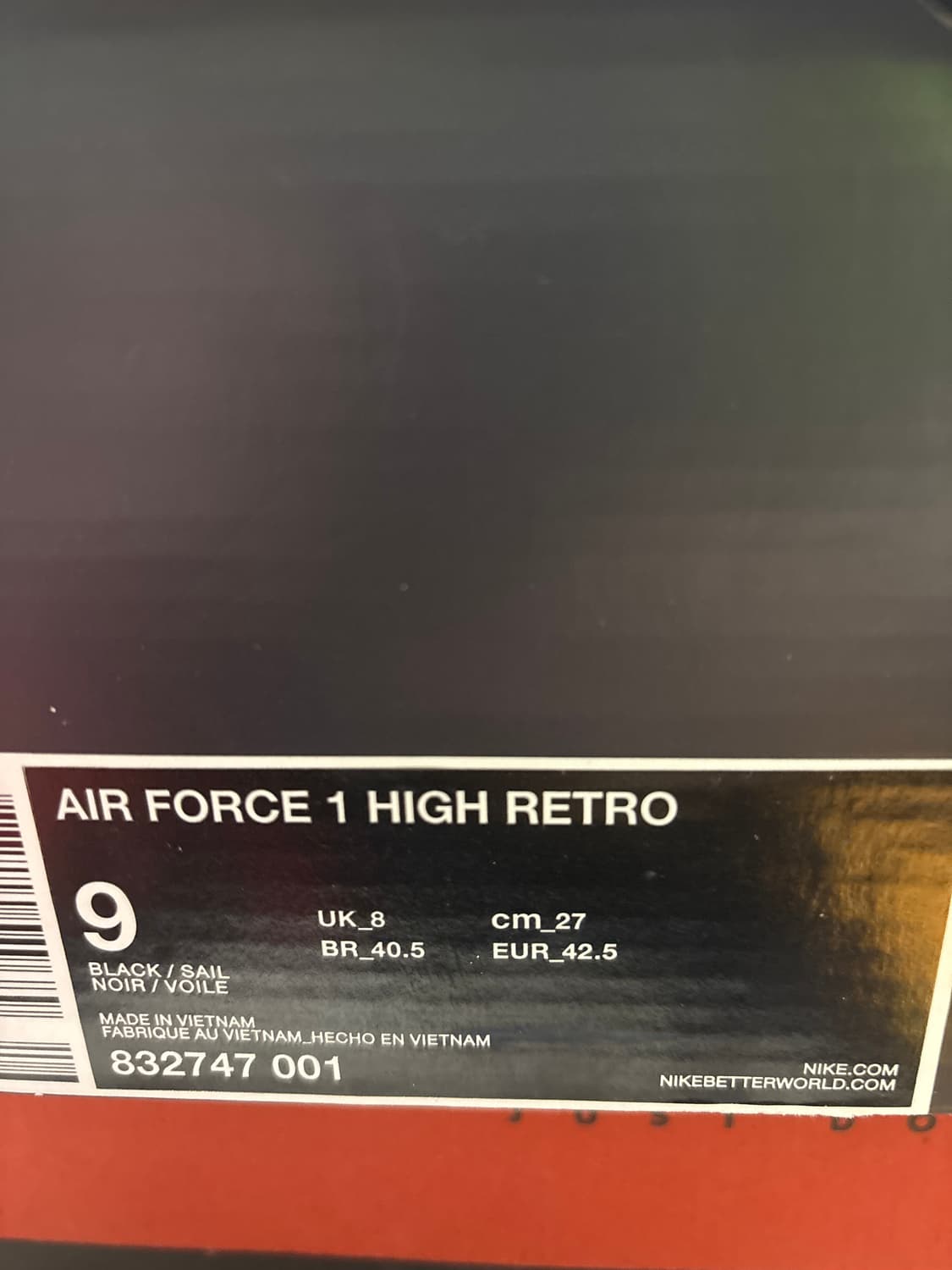 신품 나이키 에어포스 1 cvs 하이 레트로 2016 270 상품이미지2