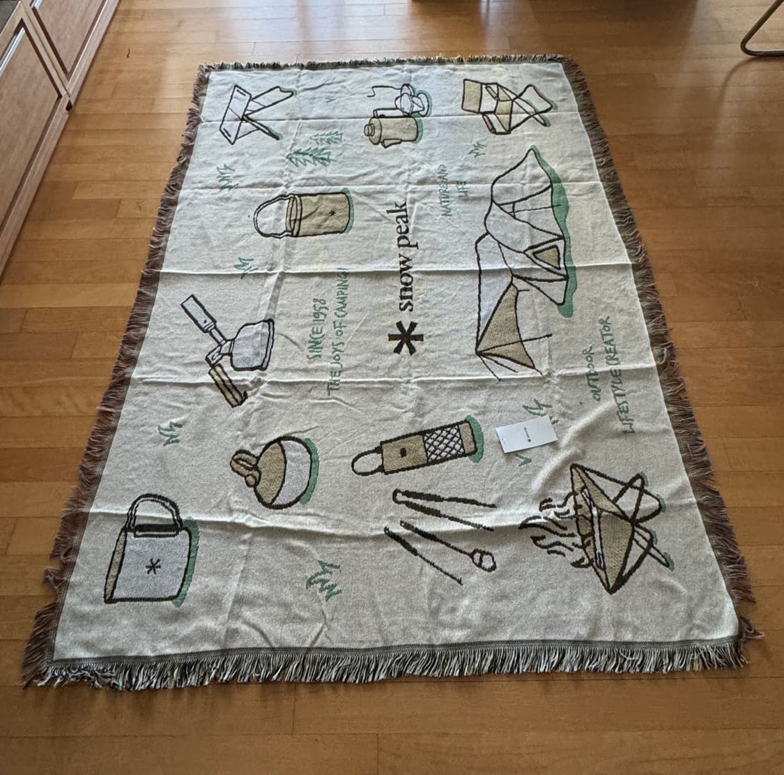 [새상품] 스노우피크 캠핑 러그 블랭킷 담요 상품이미지2