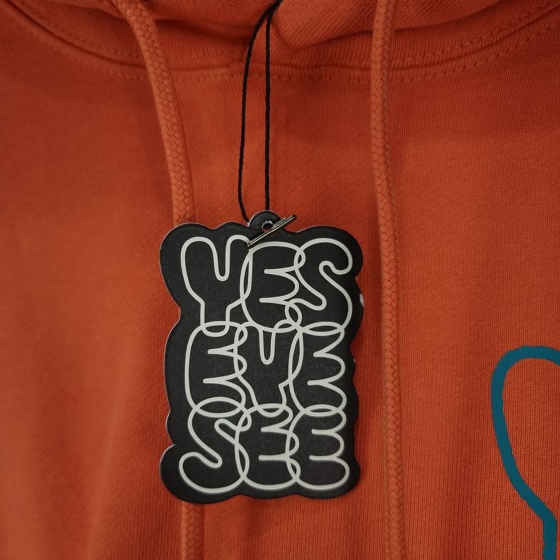 [예스아이씨] (새상품) 빅로고 프린팅 오버핏 후드티 오렌지 M19181 상품이미지5