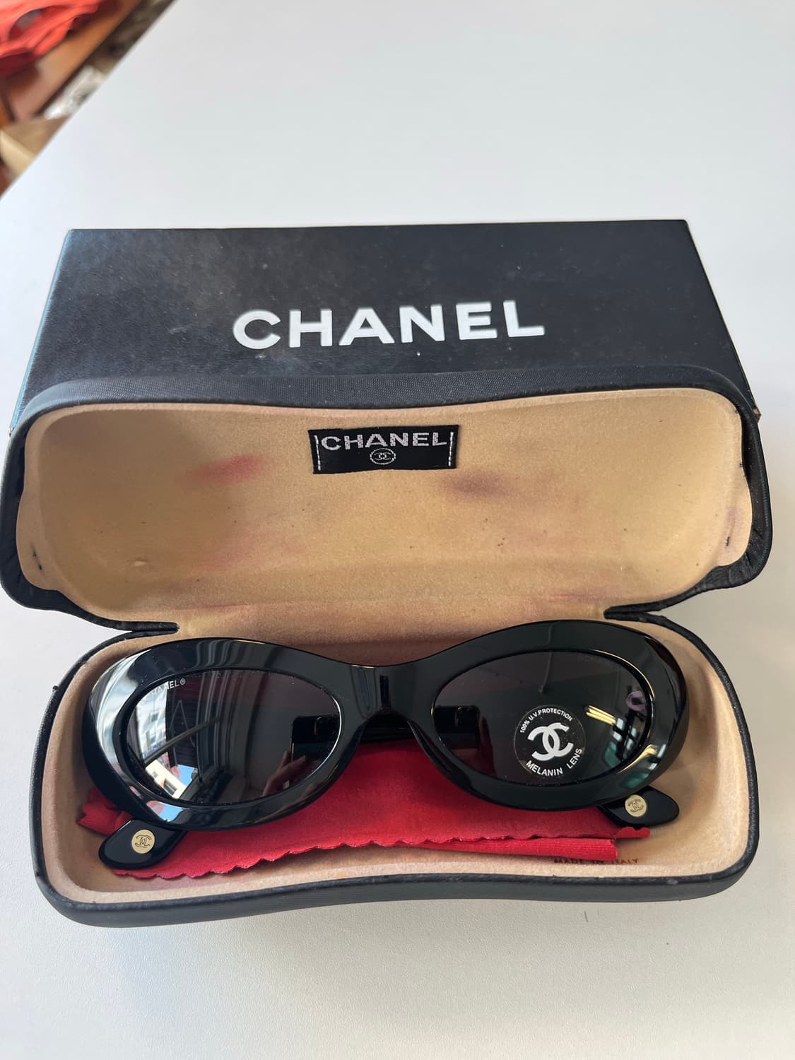 샤넬 빈티지 90‘s chanel mod.5007 블랙 선글라스 상품이미지1