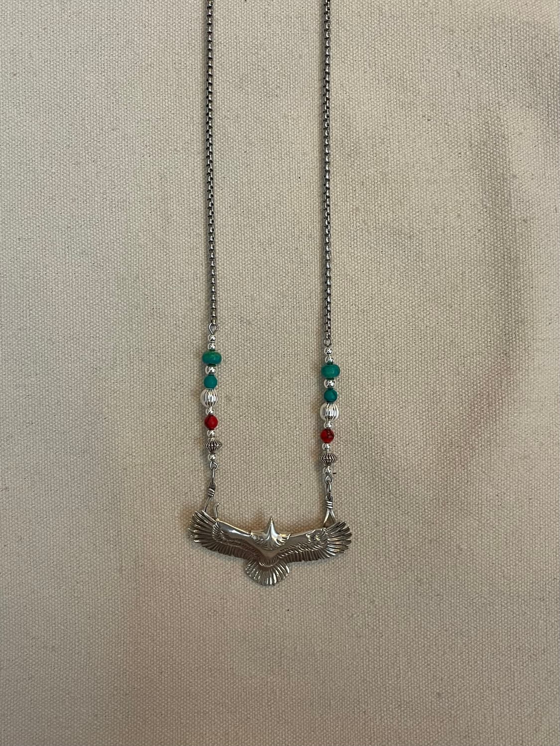 silver egle navaho nacklace  상품이미지1