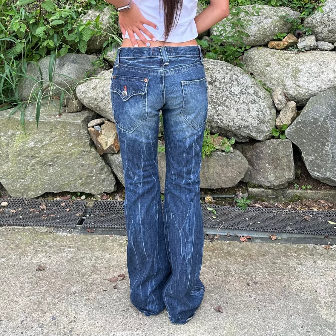 Thunder washing bootscut jeans 상품이미지3