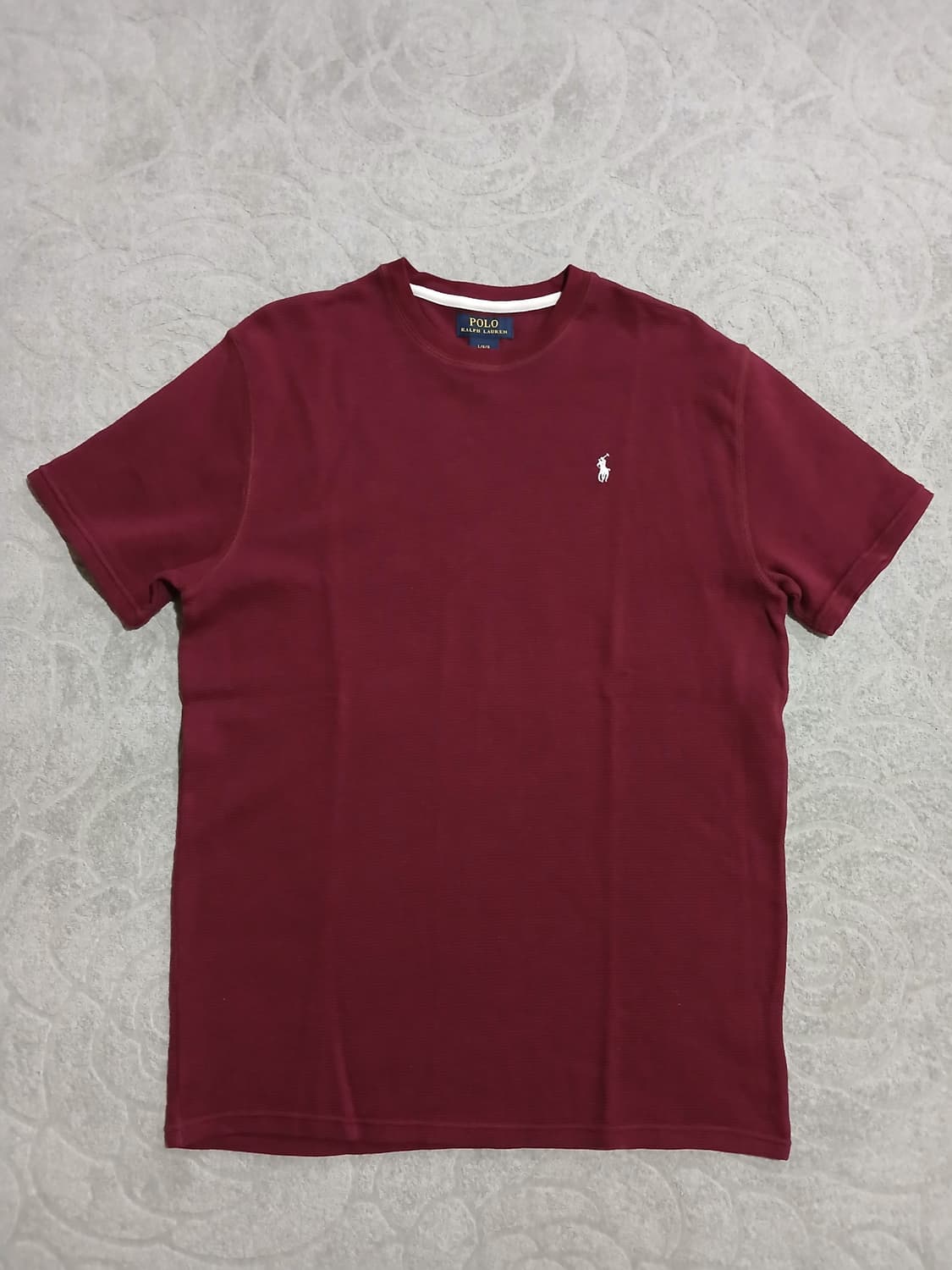 (새상품)폴로 랄프로렌 버건디 컬러 반팔티 L 상품이미지6